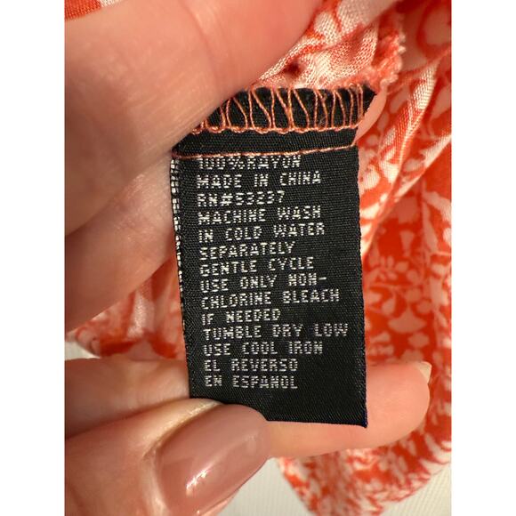 Unique Spectrum Women’s Boho Floral Fairy Asymmetric 3/4 Sleeve Blouse Size 2X - Picture 6 of 11